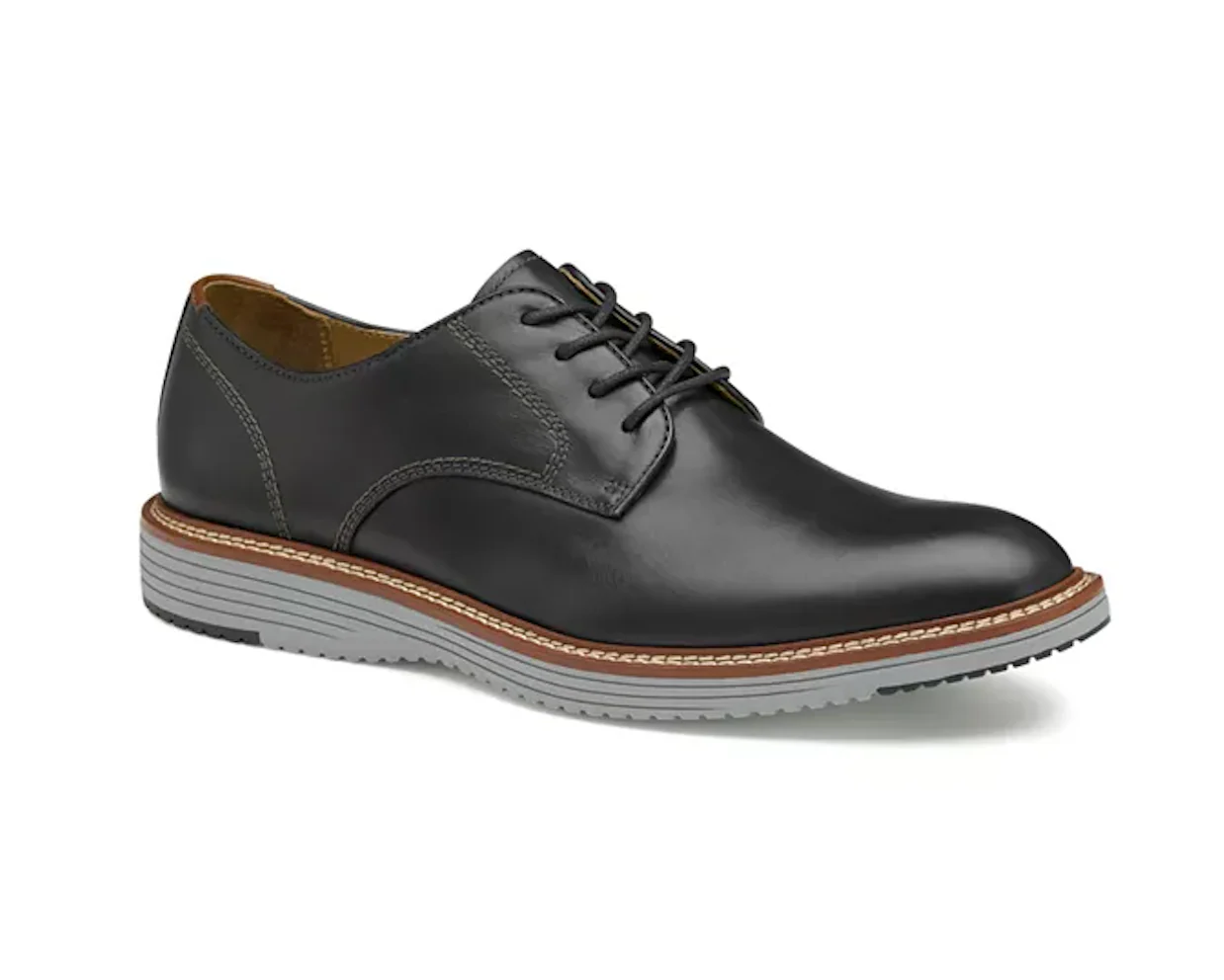MEN'S JOHNSTON & MURPHY UPTON PLAIN TOE | BLACK - Image 2