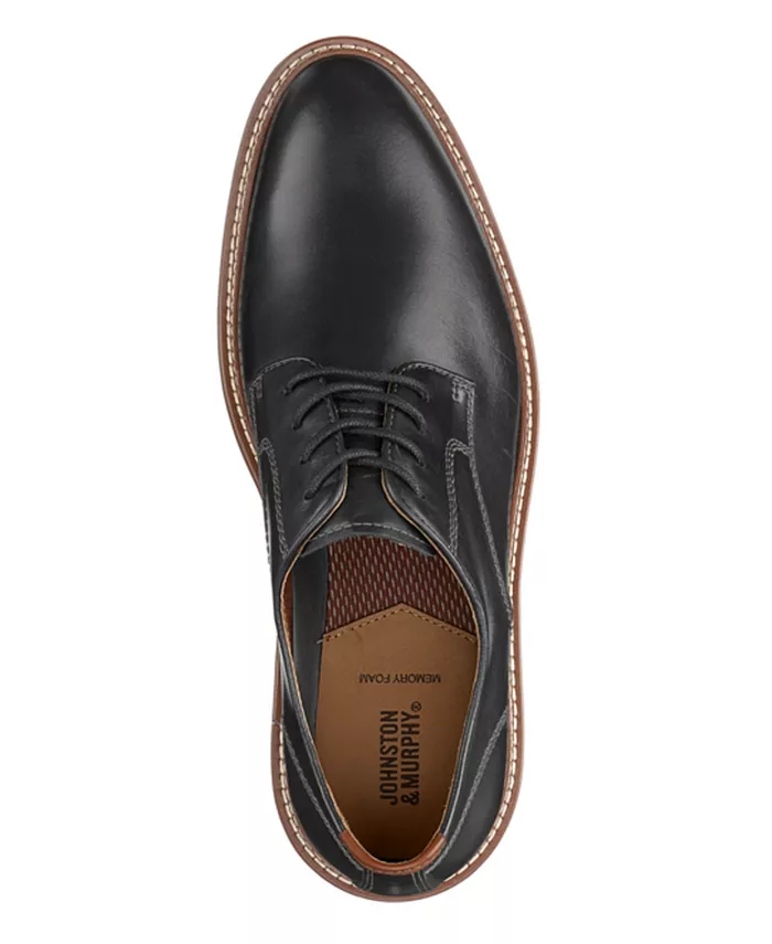 MEN'S JOHNSTON & MURPHY UPTON PLAIN TOE | BLACK - Image 4