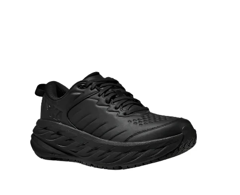 WOMEN'S HOKA BONDI SLIP RESISTANT | BLACK / BLACK - Image 4