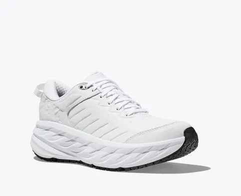 WOMEN'S HOKA BONDI SLIP RESISTANT | WHITE / WHITE - Image 3