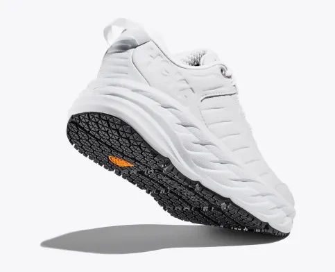 WOMEN'S HOKA BONDI SLIP RESISTANT | WHITE / WHITE - Image 5