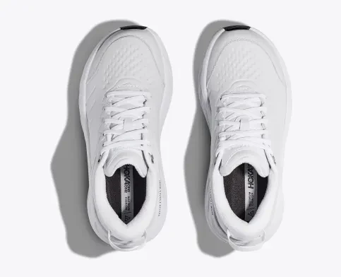 WOMEN'S HOKA BONDI SLIP RESISTANT | WHITE / WHITE - Image 7