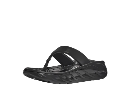 WOMEN'S HOKA ORA RECOVERY FLIP | BLACK / DARK GULL GRAY - Image 3