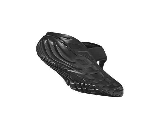 WOMEN'S HOKA ORA RECOVERY FLIP | BLACK / DARK GULL GRAY - Image 5