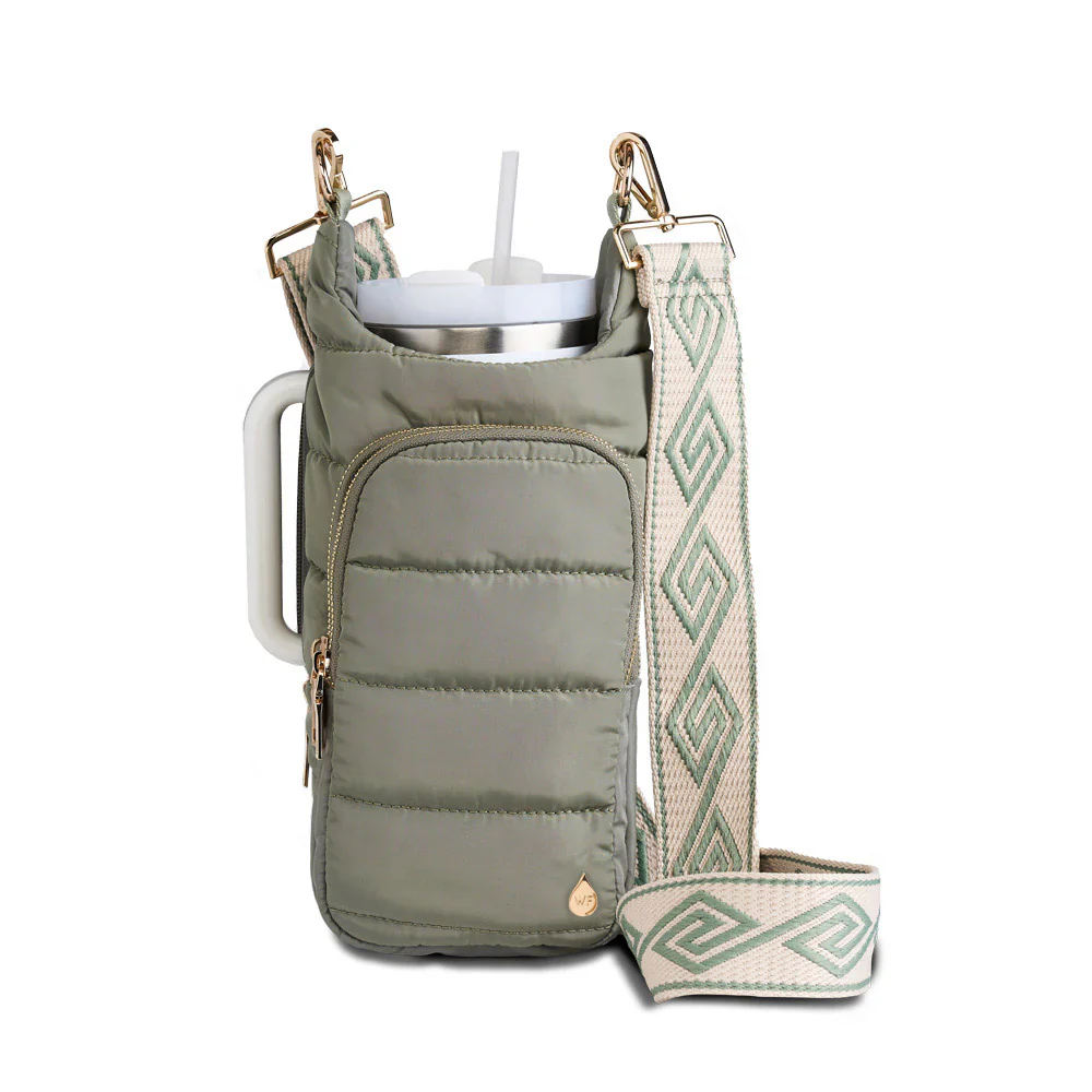 WANDERFULL HYDROBAG | SAGE GREEN WITH SAGE AND TAN STRAP