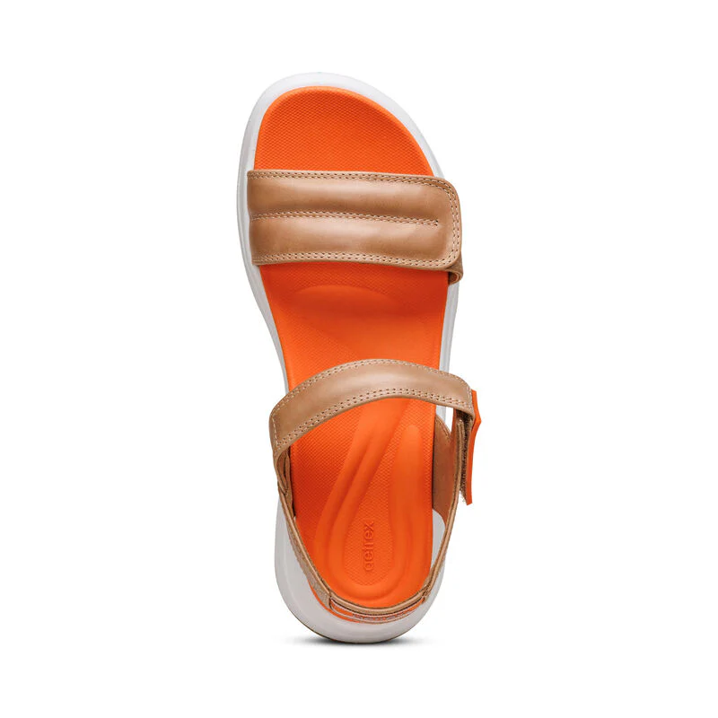 WOMEN'S AETREX WHIT SPORT SANDAL | CAMEL - Image 6