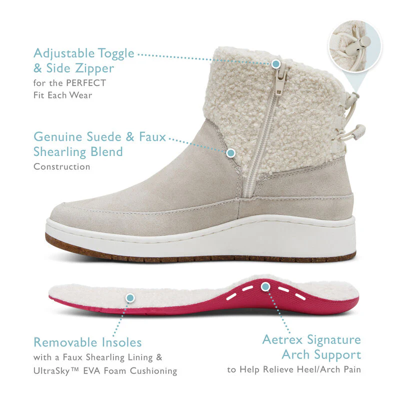 WOMEN'S AETREX WINNIE BOOT | TAN - Image 9