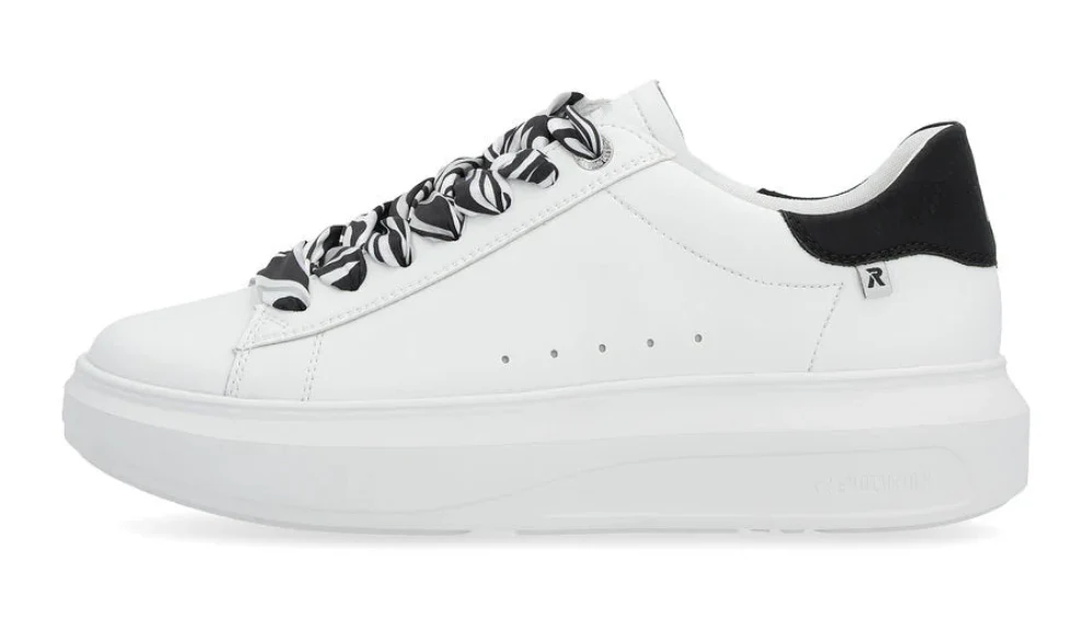 WOMEN'S RIEKER ADELIA 01 | WHITE / BLACK - Image 2