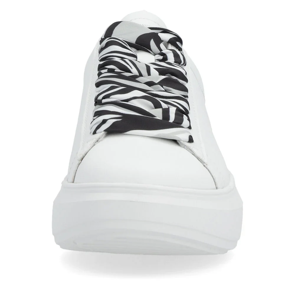 WOMEN'S RIEKER ADELIA 01 | WHITE / BLACK - Image 6