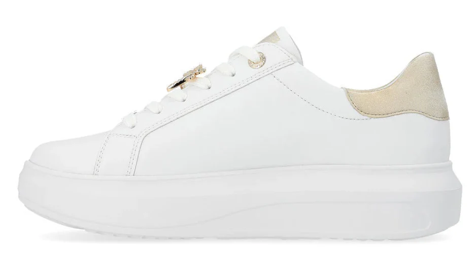 WOMEN'S RIEKER ADELIA 02 | WEISS / MUSCHEL / GOLD-SILBER - Image 2