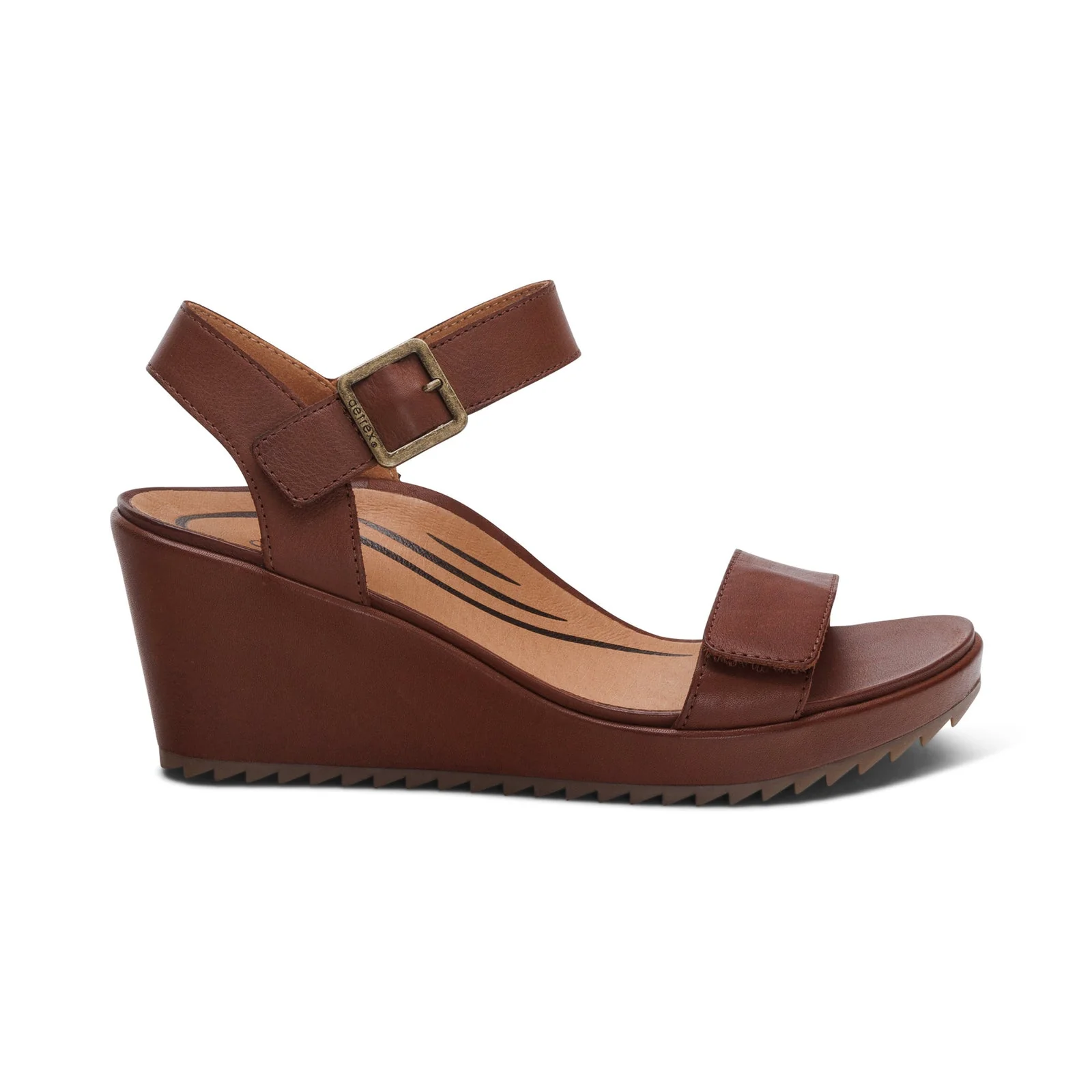 WOMEN'S AETREX ANDREA WEDGE | WALNUT