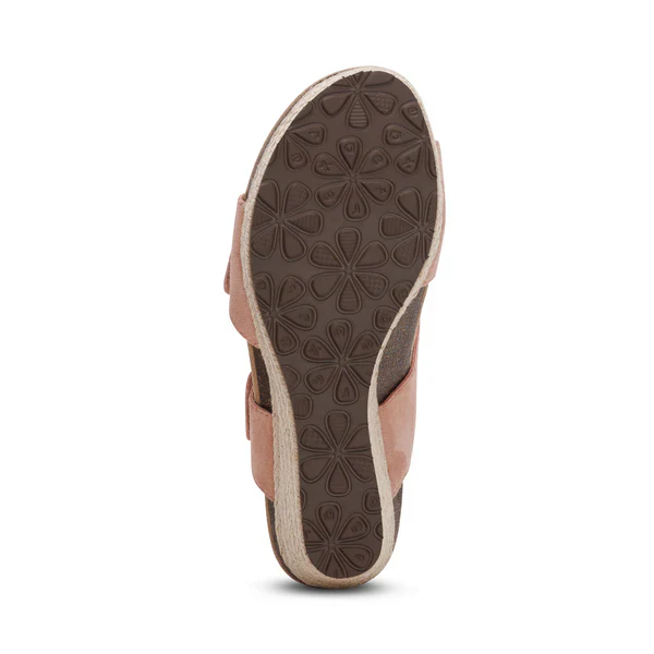 WOMEN'S AETREX ASHLEY ARCH SUPPORT WEDGE SANDAL | ROSE - Image 5