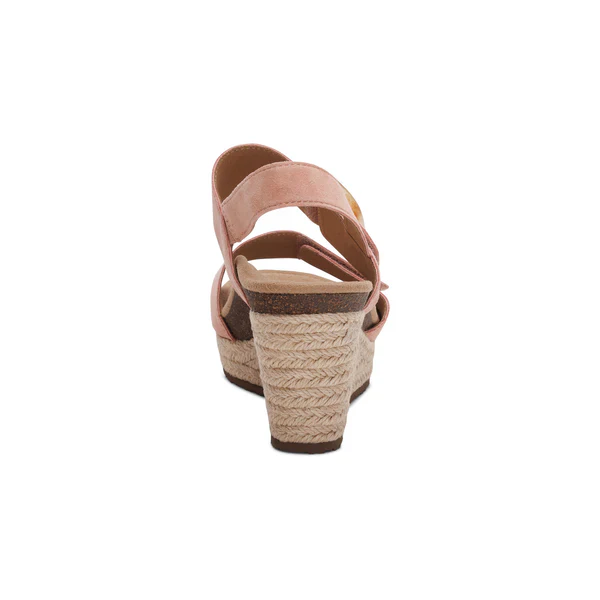 WOMEN'S AETREX ASHLEY ARCH SUPPORT WEDGE SANDAL | ROSE - Image 6