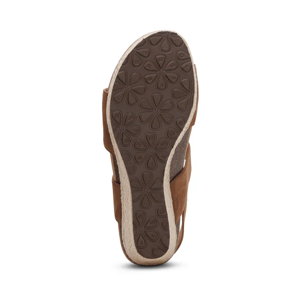 WOMEN'S AETREX ASHLEY ARCH SUPPORT WEDGE SANDAL | SCOTCH - Image 5