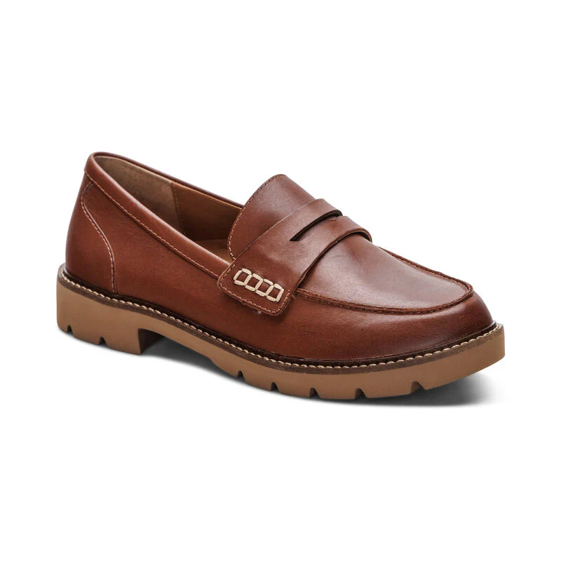 WOMEN'S AETREX COLLETTE LOAFER | COGNAC - Image 3