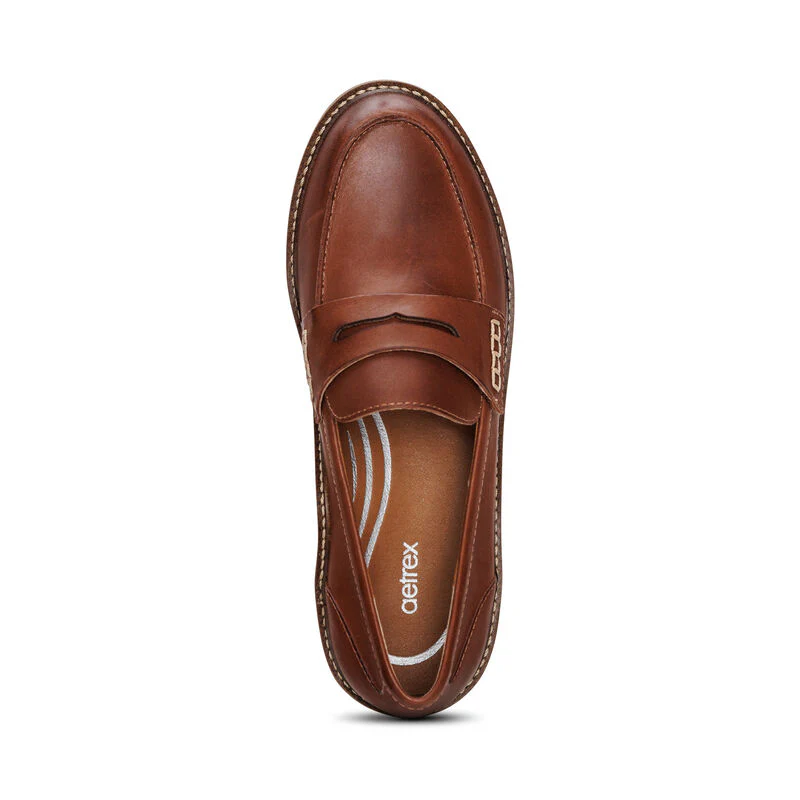 WOMEN'S AETREX COLLETTE LOAFER | COGNAC - Image 4