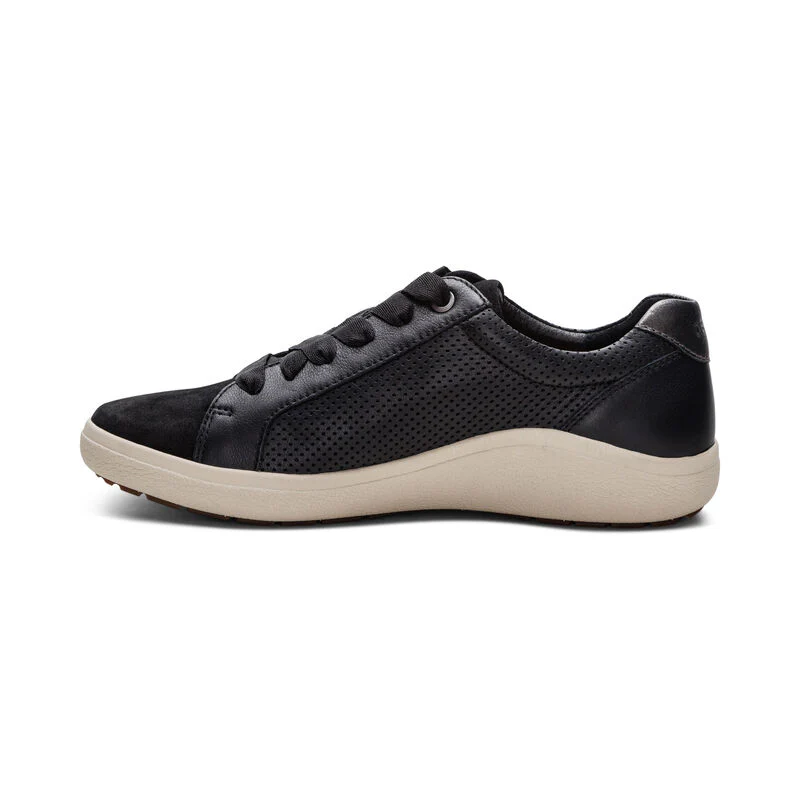 WOMEN'S AETREX COURTNEY SNEAKER | BLACK - Image 2