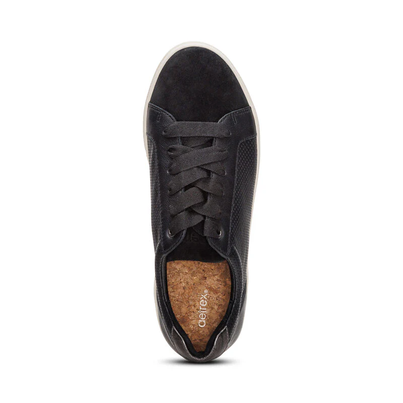 WOMEN'S AETREX COURTNEY SNEAKER | BLACK - Image 4