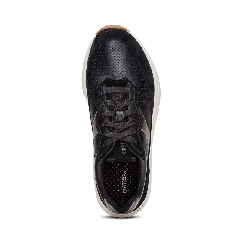 WOMEN'S AETREX EMILY SNEAKER | BLACK - Image 4