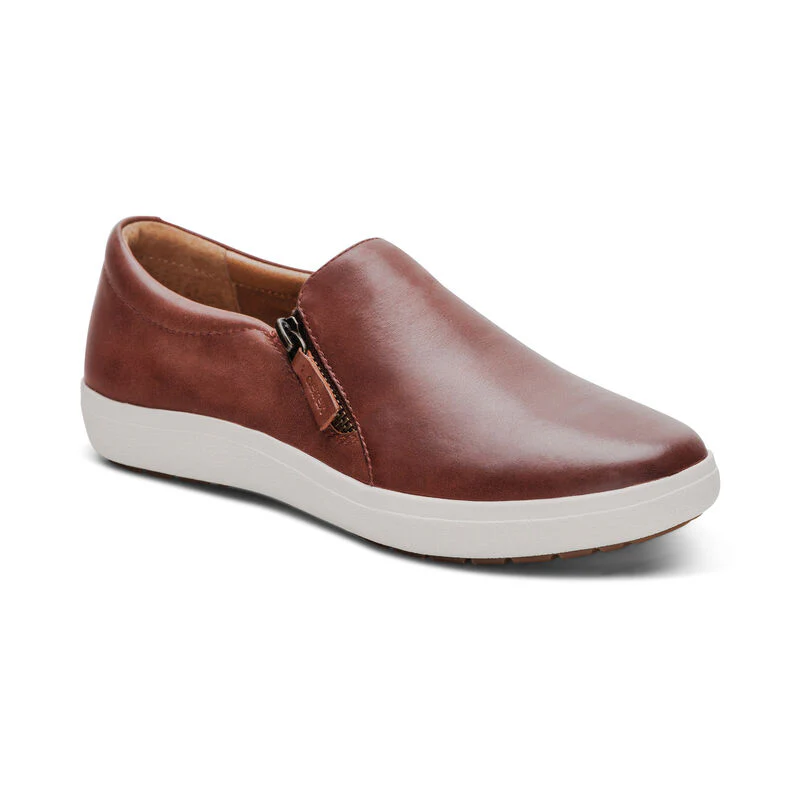 WOMEN'S AETREX JENNA SLIP-ON | BROWN - Image 3