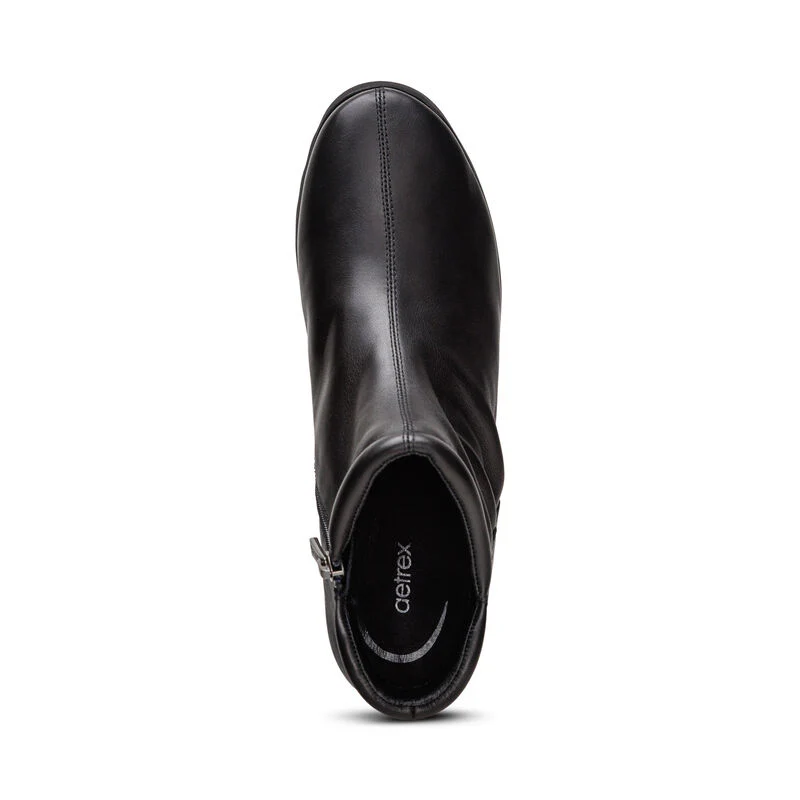 WOMEN'S AETREX ZOEY BOOT | BLACK LEATHER - Image 4