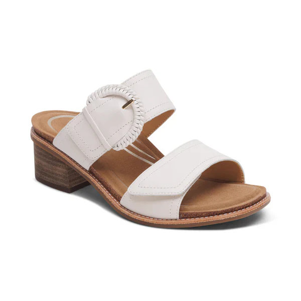 WOMEN'S AETREX TATIANA ARCH SUPPORT HEEL | IVORY - Image 3