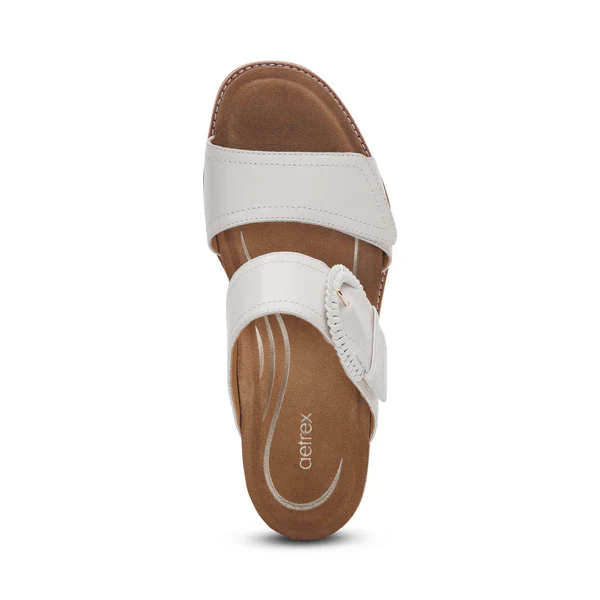 WOMEN'S AETREX TATIANA ARCH SUPPORT HEEL | IVORY - Image 4
