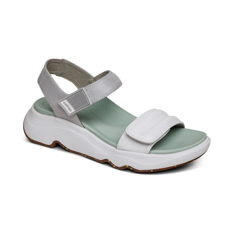 WOMEN'S AETREX WHIT SPORT SANDAL | MINT WHITE - Image 3