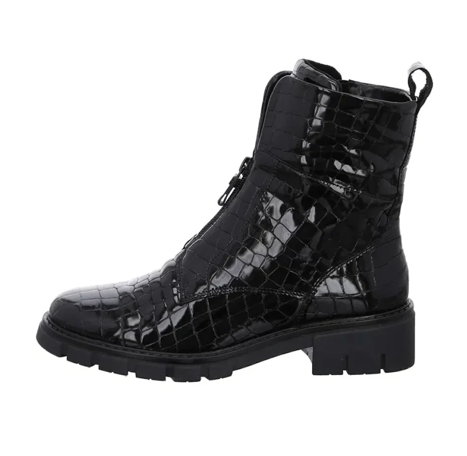 WOMEN'S ARA DEON BOOT | BLACK CROCO PATENT - Image 2