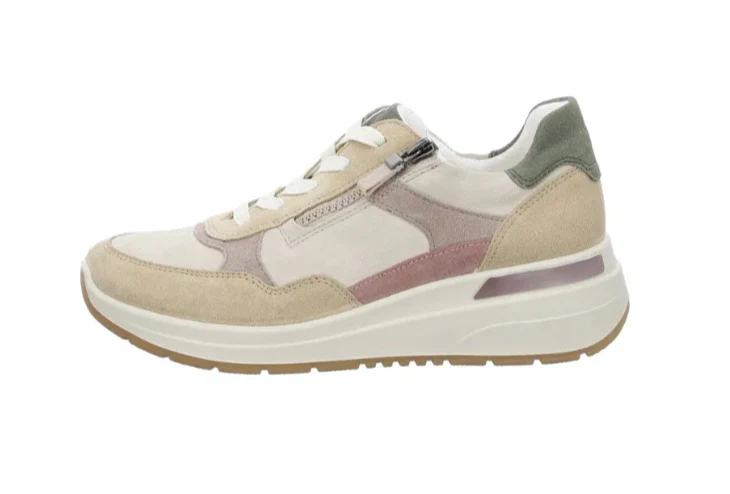 WOMEN'S ARA GARDENIA SNEAKER | SAND / SHELL / MOON - Image 2