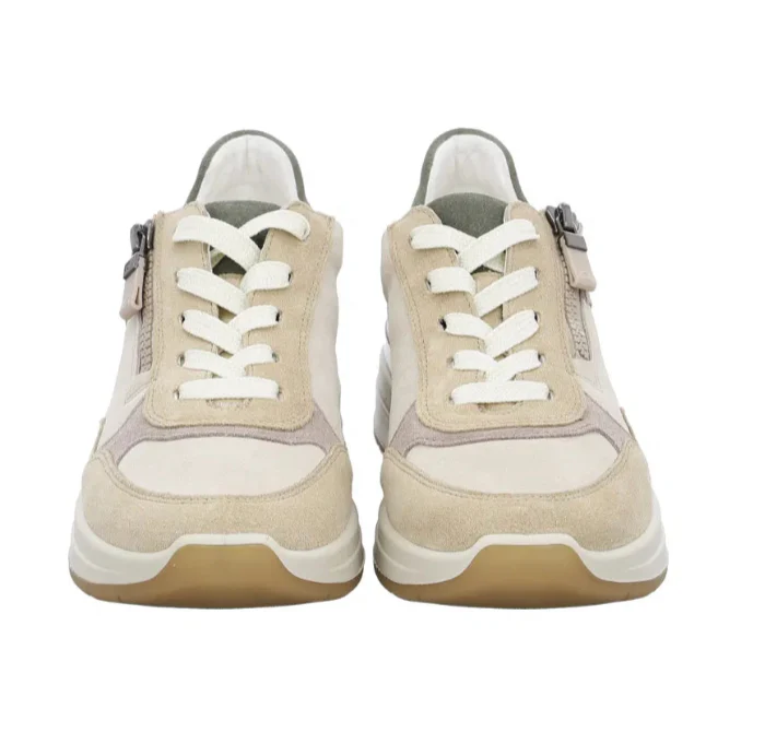 WOMEN'S ARA GARDENIA SNEAKER | SAND / SHELL / MOON - Image 6