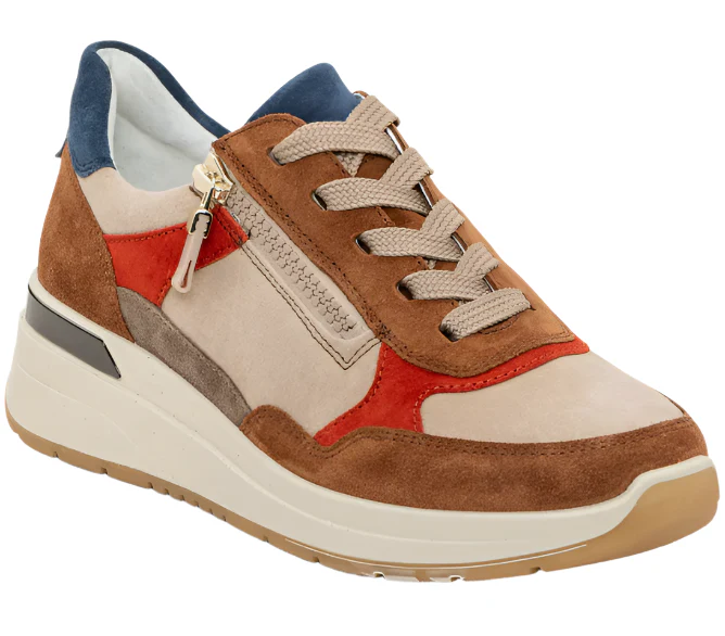 WOMEN'S ARA GARDENIA SNEAKER | NUTS / SAND / PUMPKIN / SESAME - Image 3