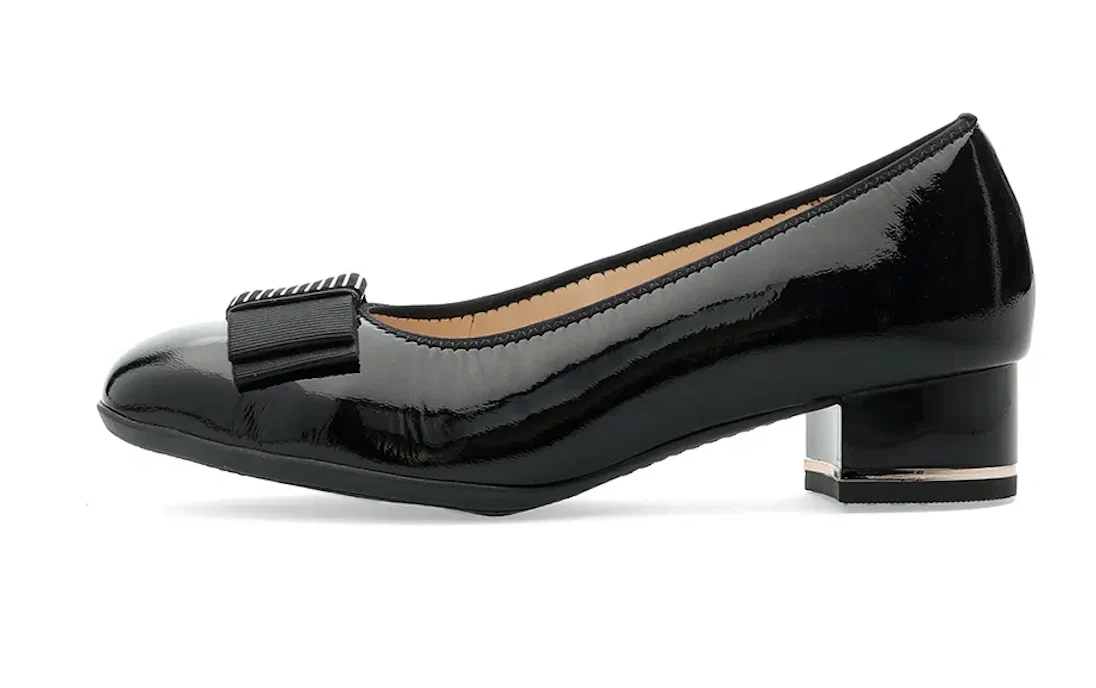 WOMEN'S ARA BLOCK HEEL PUMP | BLACK - Image 3