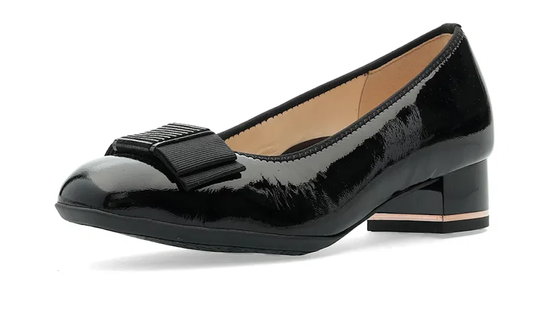 WOMEN'S ARA BLOCK HEEL PUMP | BLACK - Image 6