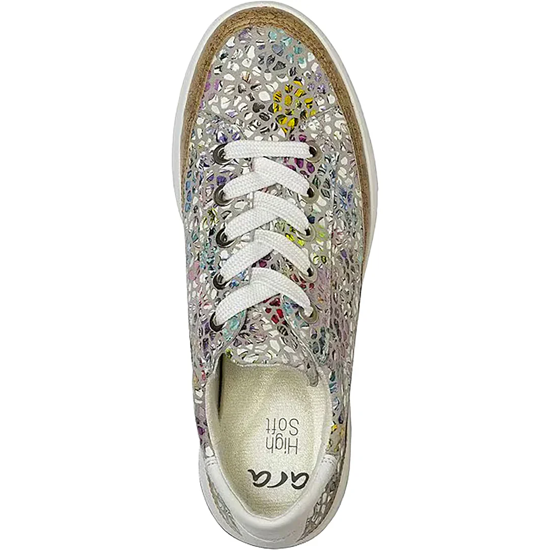 WOMEN'S ARA REM NATURAL SNEAKER | STONE / WHITE / KONFETTI - Image 4