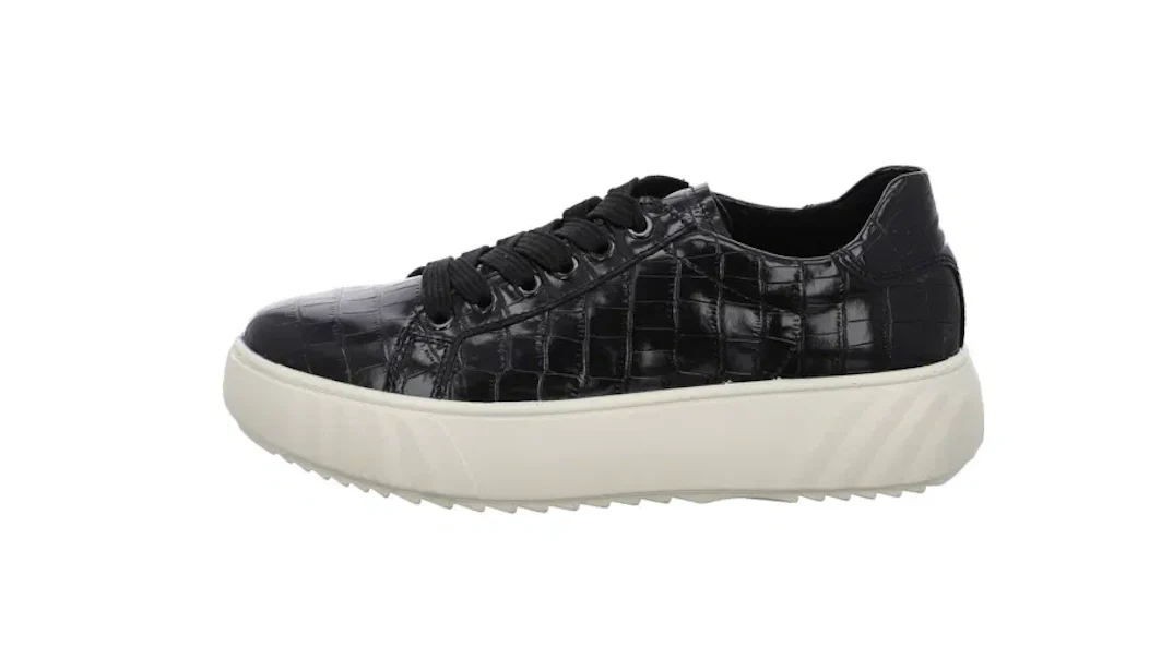 WOMEN'S ARA MIKKY PLATFORM SNEAKER | BLACK CROCO PRINT - Image 2