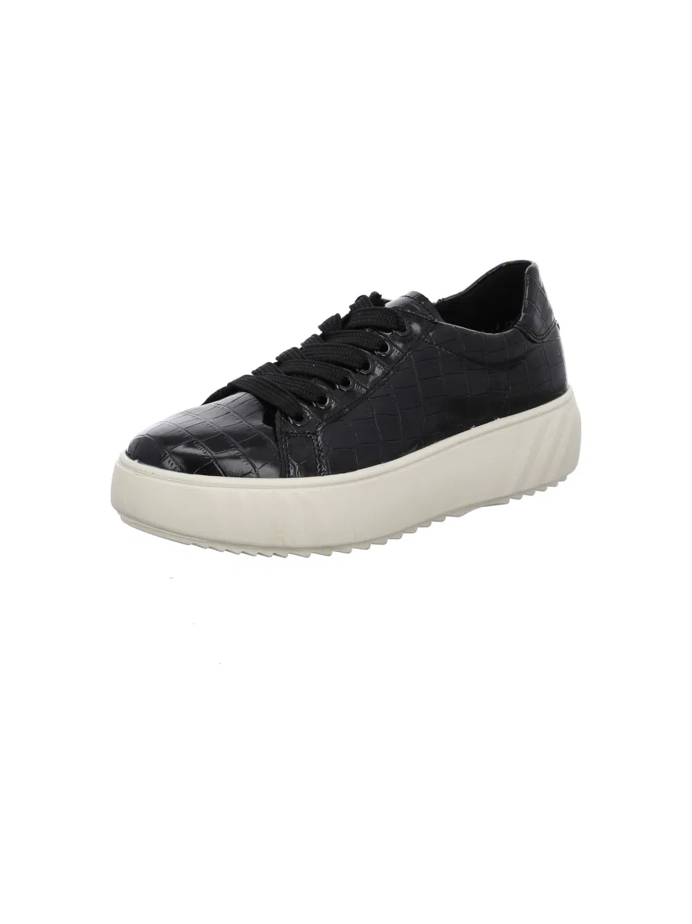WOMEN'S ARA MIKKY PLATFORM SNEAKER | BLACK CROCO PRINT - Image 3