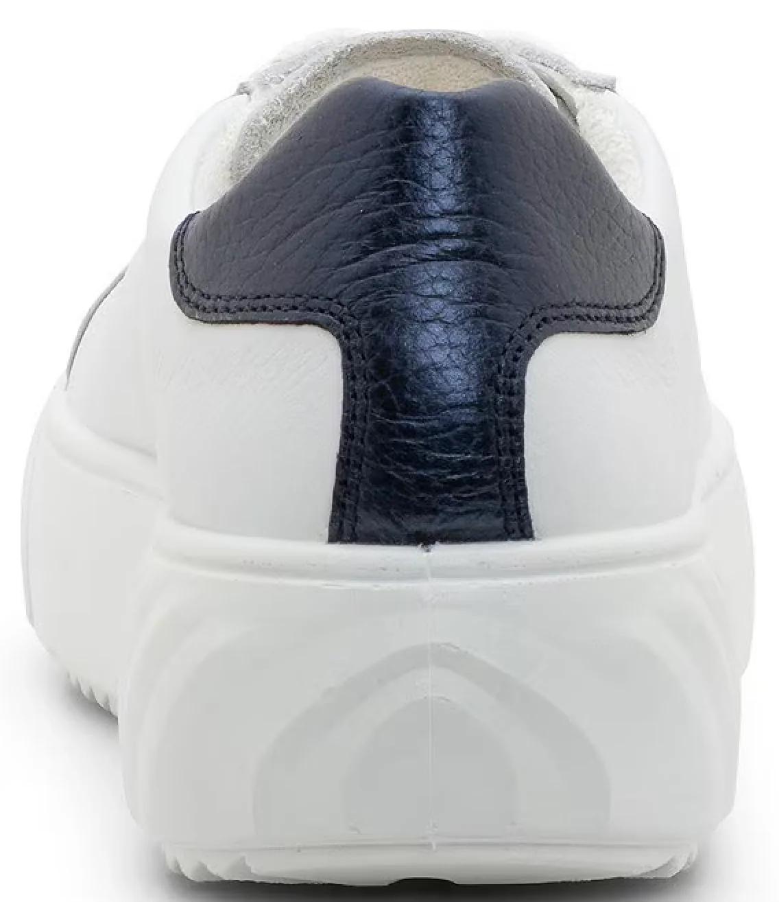 WOMEN'S ARA MIKKY PLATFORM SNEAKER | WHITE / MIDNIGHT BLUE - Image 4