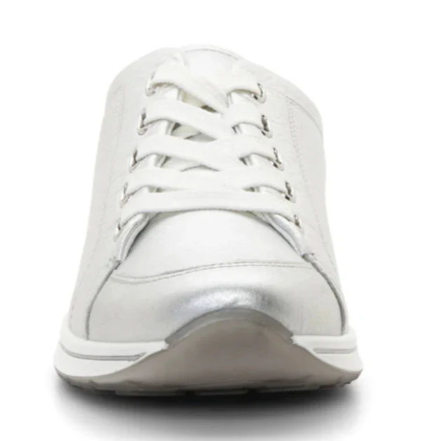 WOMEN'S ARA ORLANDO SLIP-ON SNEAKER | SILVER - Image 4