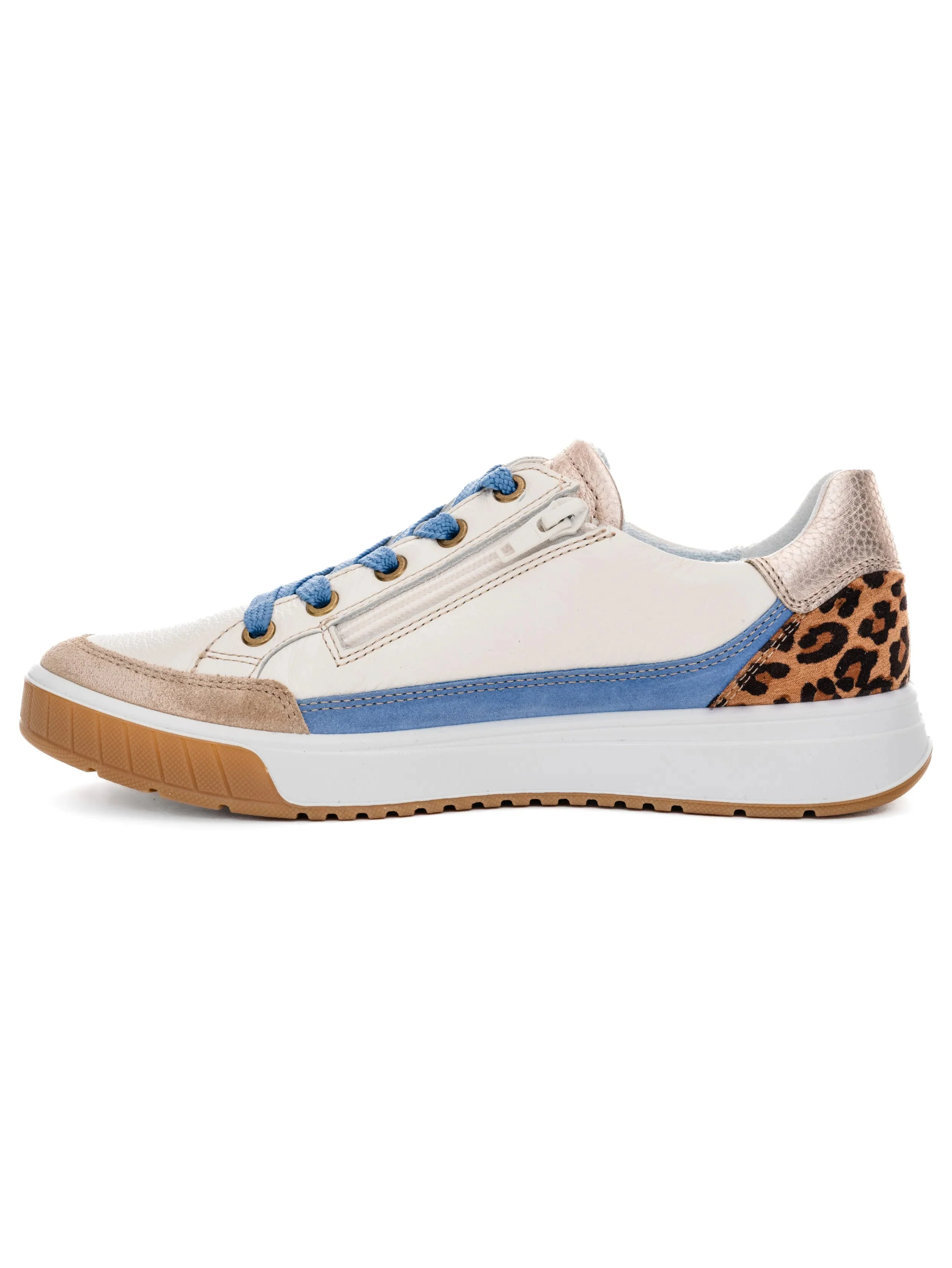 WOMEN'S ARA RIO SNEAKER | CREAM / SAND / AZURE BLUE - Image 3