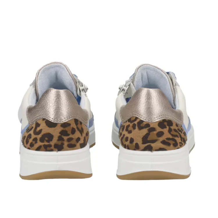 WOMEN'S ARA RIO SNEAKER | CREAM / SAND / AZURE BLUE - Image 7