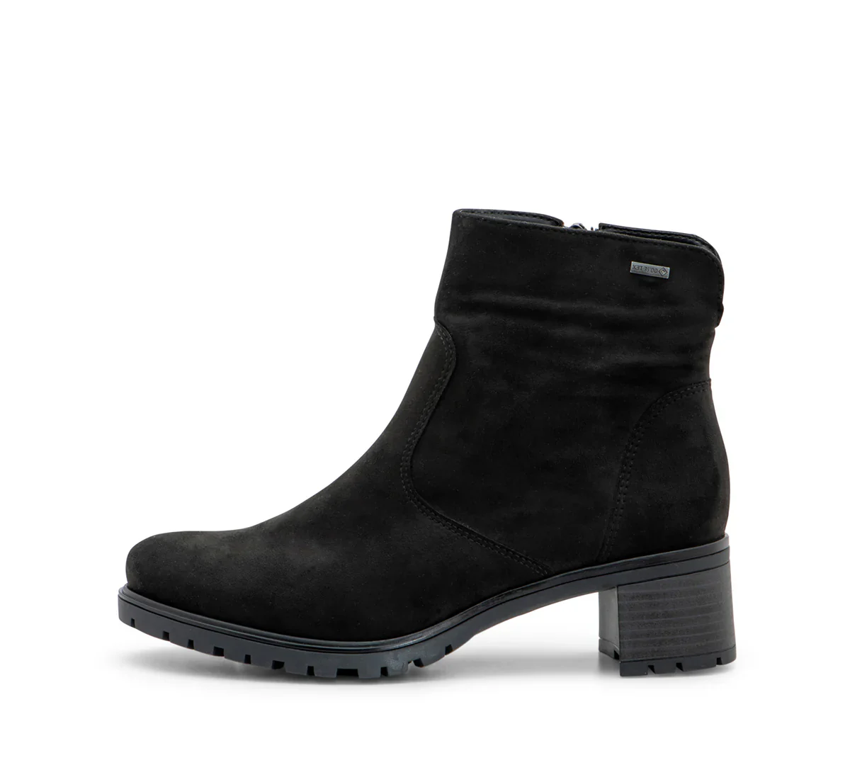 WOMEN'S ARA ROSELLE GORE-TEX ZIP ANKLE BOOT | BLACK SUEDE - Image 2
