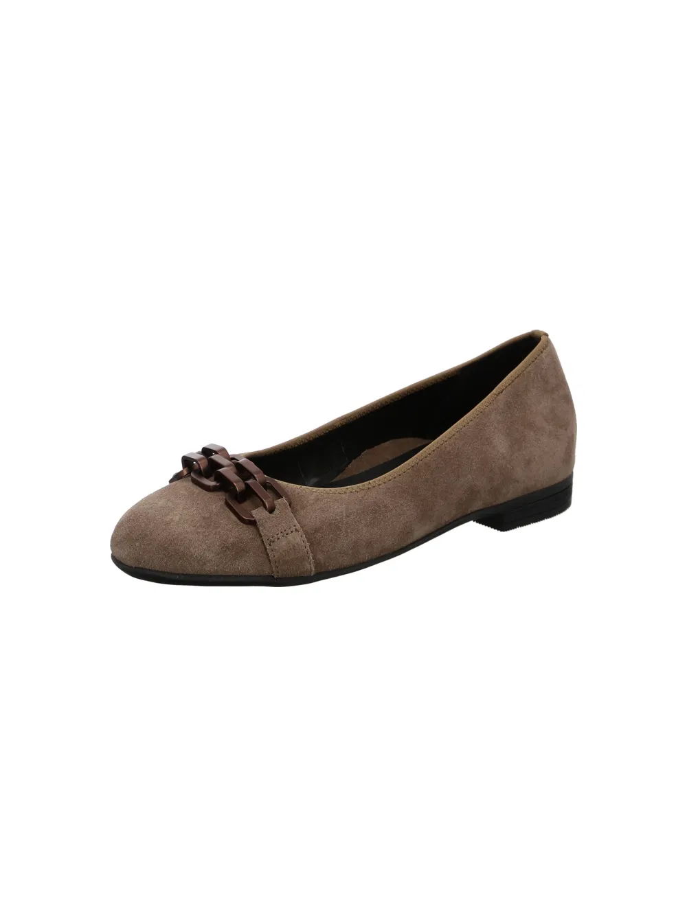 WOMEN'S ARA SCOUT BALLET FLAT CHAIN | SESAME SUEDE - Image 3