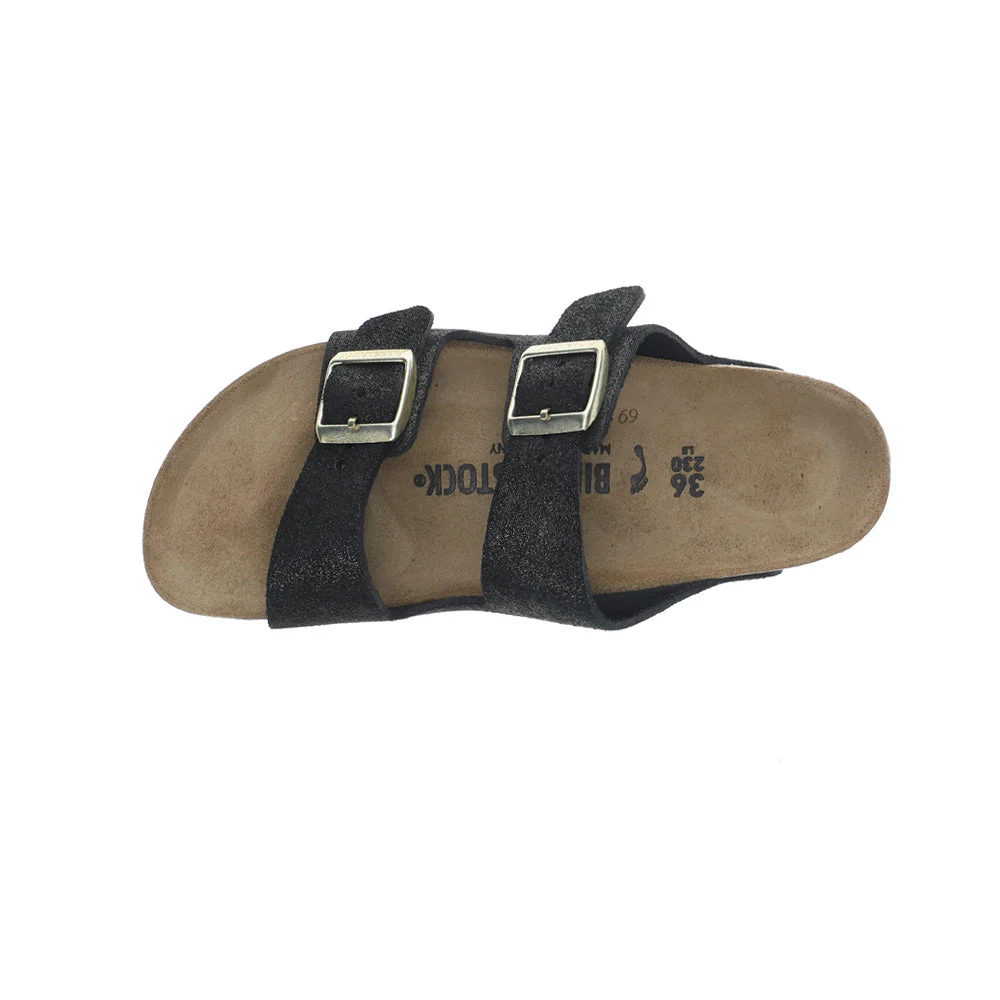 WOMEN'S BIRKENSTOCK ARIZONA BS | BLACK SUEDE SHIMMERING - Image 4