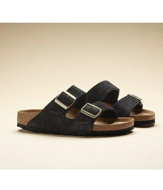 WOMEN'S BIRKENSTOCK ARIZONA BS | BLACK SUEDE SHIMMERING - Image 7