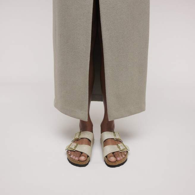 WOMEN'S BIRKENSTOCK ARIZONA BS | TAUPE SUEDE SHIMMERING - Image 7
