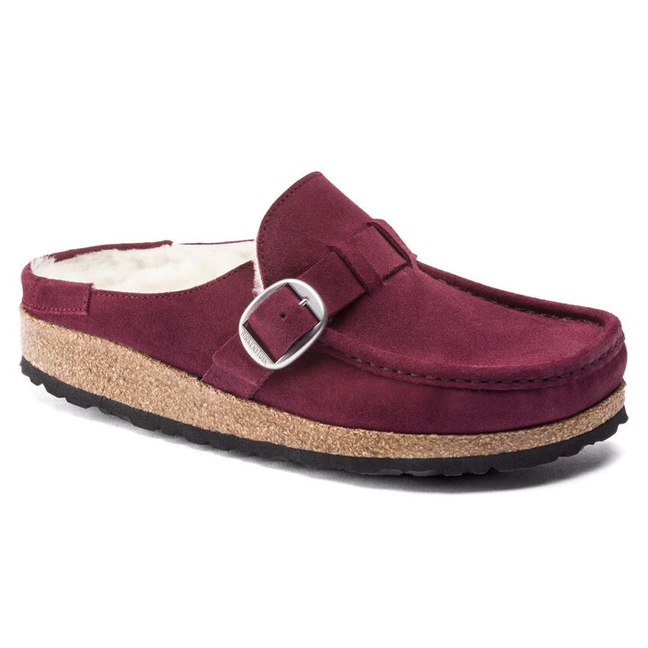WOMEN'S BIRKENSTOCK BUCKLEY SHEARLING | MAROON - Image 5