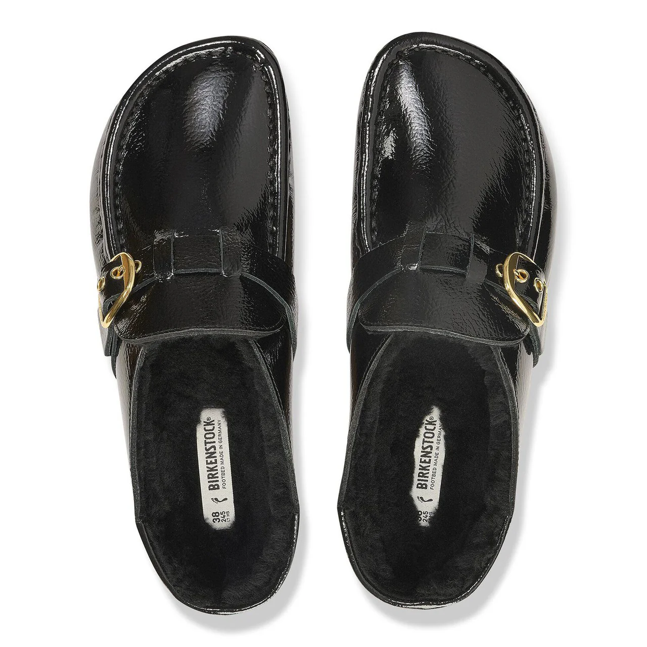 WOMEN'S BIRKENSTOCK BUCKLEY SHEARLING | NAPLAK BLACK - Image 4