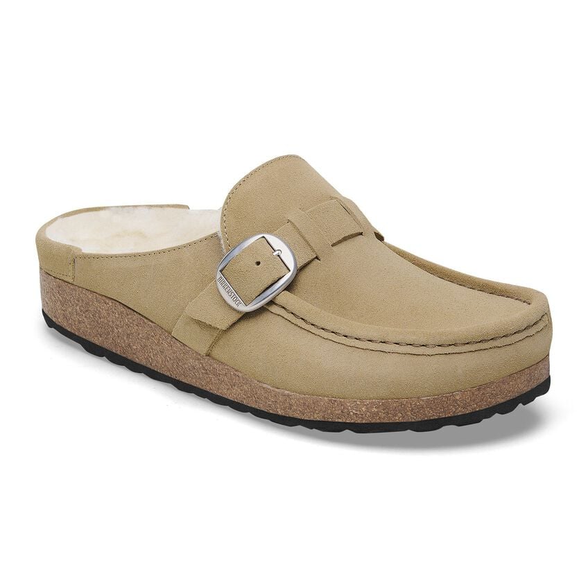 WOMEN'S BIRKENSTOCK BUCKLEY SHEARLING | TAUPE - Image 3