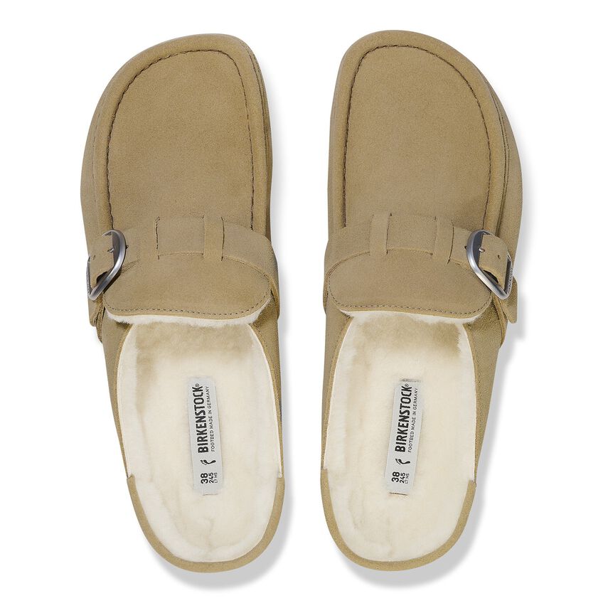 WOMEN'S BIRKENSTOCK BUCKLEY SHEARLING | TAUPE - Image 4